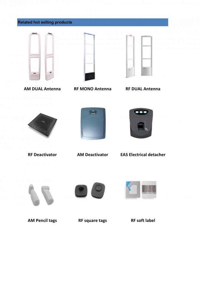 30*40mm Security RF EAS Standard Store Alarm Soft Label RF