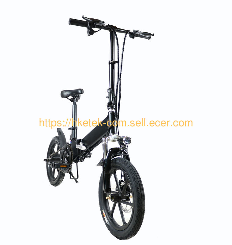 Folding Mini Electric Bike 36V 250W 16inch Alloy Aluminum Rechargable Pedal Assist Electric Foldable City Bike