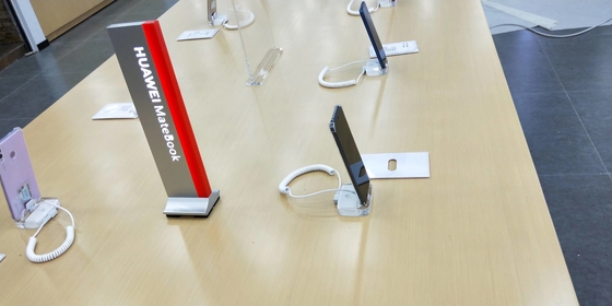 Mobile Phone Store Anti Theft Security Alarm Cellphone Display Holder Stand For Cellphone Exhibition
