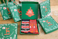 Fashion Design Geometric Pattern Knitted Christmas Socks For Christmas Gift