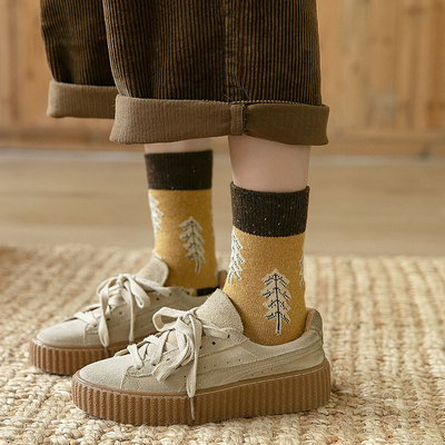 Hot Sale Wholesale Custom Socks Cheap Cotton Cute Ancient Socks