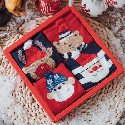 Custom Design Christmas Socks New Design Gift Box Christmas Socks