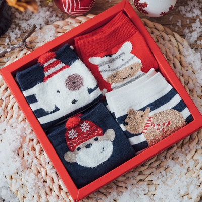 Custom Design Christmas Socks New Design Gift Box Christmas Socks