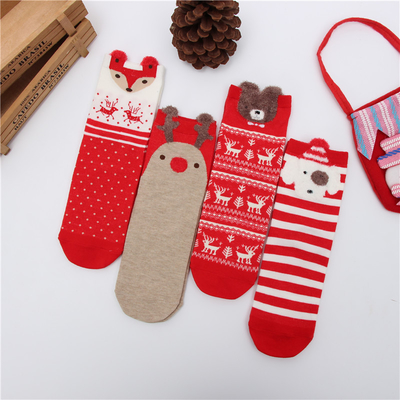 Cotton Crew Socks Custom Design Your Own Customized Unisex Warm Christmas Socks