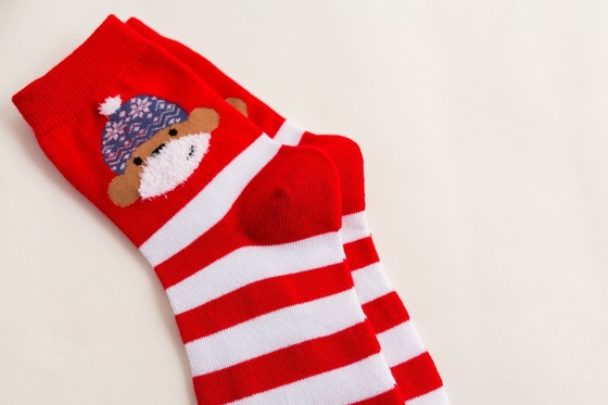 Nice Design Wholesale Funny Christmas Socks Breathable Sustainable adult Christmas Socks