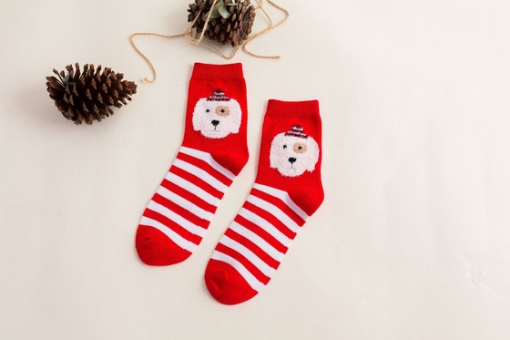 Nice Design Wholesale Funny Christmas Socks Breathable Sustainable adult Christmas Socks