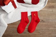 Nice Design Red Ladies Knitted Winter Soft Home Indoor Thermal Socks