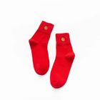 Wholesale Hot Sale Cotton Women Christmas Socks Cheap Cute New Year Red Socks Women