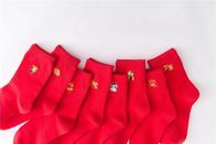 Wholesale High Technique Embroidery Lovely Animal Happy Christmas Style Fashion Socks