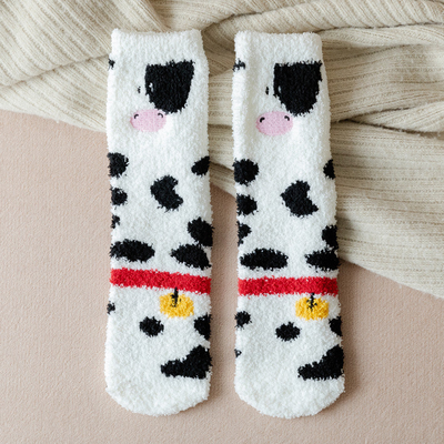 Wholesale Customised Lady Crew Socks Cotton Christmas Holiday Woman Socks