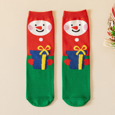 Wholesale Customised  100% Cotton Funny Socks Christmas Gift Socks For Women