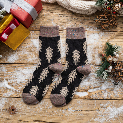 Wholesale Cheap Top Sale Winter 50% wool Funny Socks Christmas Gift Socks For Adults