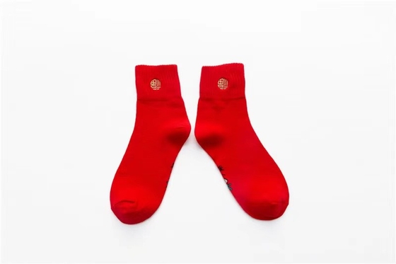 Red Women Dress Crew Socks Christmas Unisex Knit Cotton Classic Assorted Socks