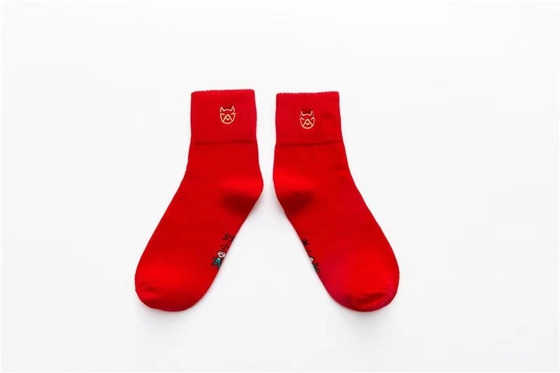 Red Women Dress Crew Socks Christmas Unisex Knit Cotton Classic Assorted Socks