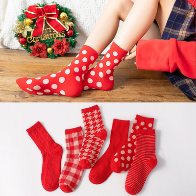 Wholesale Colorful Happy Fashion Custom Design Christmas Socks Adults