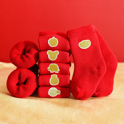 Wholesale High Quality Baby Boys Girls Thin Stockings Kids Newborn Red Socks