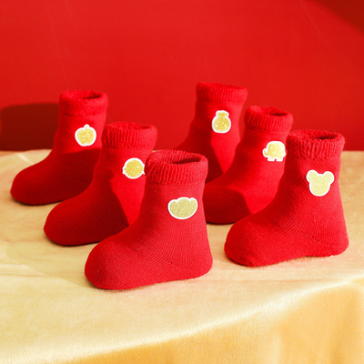 Wholesale High Quality Baby Boys Girls Thin Stockings Kids Newborn Red Socks