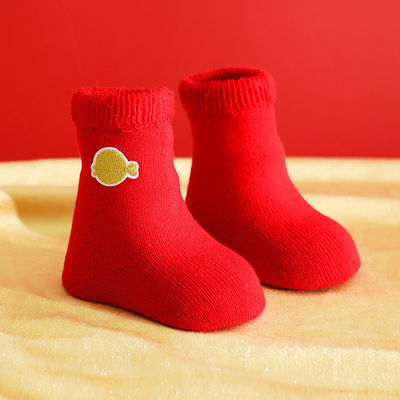 Wholesale High Quality Baby Boys Girls Thin Stockings Kids Newborn Red Socks