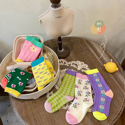 Wholesale Cotton Spring And Autumn Socks Girls Baby Socks Kids Knee High Stockings