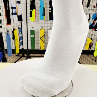 White With Custom Logo China Make Cheap Over Knee Cotton Foot Polyester Leg Football Socks