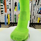 Wholesale Oem Custom Logo Sport Socks Anti Slip Fluor Green Football Socks