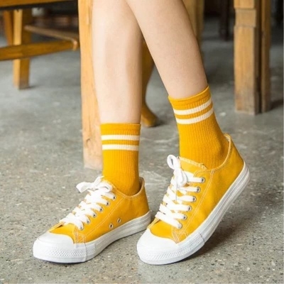 Hot Sale Unisex Hot Sale Colorful Good Quality Fashion Socks Breathable Cotton Ankle high Socks