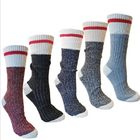 Hot Sale Autumn Breathable Thick Retro Jacquard Tube Socks Vertical Ribbing Fashion Striped Socks For Women
