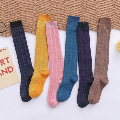 Hot Sale Fashion New Cozy Adults Solid Colour Knee High Socks Cotton Long Tube Socks For Women