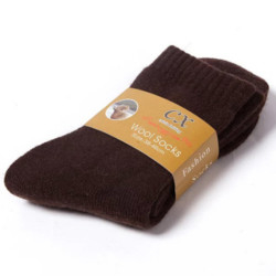 Wholesale Winter Hot Sale Fashion Solid Wool Stocking Thick Thermal Pure Color Crew Warm Terry Men Wool Socks