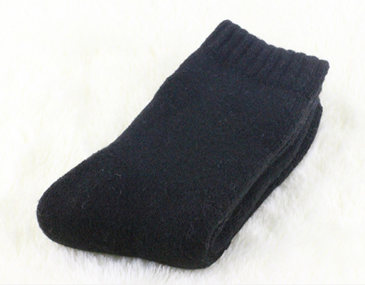 Hot Sale Fashion Wholesale Winter Thick Thermal Pure Color Terry Wool Socks Men