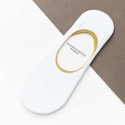 Hot Sale New Arrivals Striped No Show Anti Slip Soft Cotton Invisible Socks Men