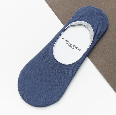 Hot Sale New Arrivals Striped No Show Anti Slip Soft Cotton Invisible Socks Men