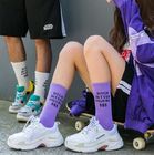 Hot Sale Fashion products dollar and letters soft cotton couples socks