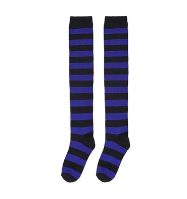 Wholesale Ladies Sexy Zebra Striped Stockings Girls Dress Socks Over The Knee Christmas Socks