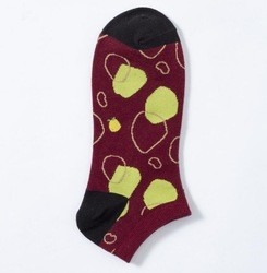 High Quality Jacquard Pattern Colorful Ankle Socks Cotton Wholesale Socks For Men