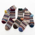 Hot Sale Winter Thermal Striped Pattern Rabbit cotton Crew Men Socks