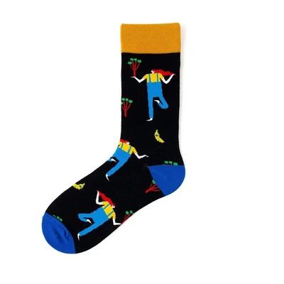 Hot Sale Unique Jacquard Skateboard Funny Happy Custom Socks Men Trendy Crew Funky Novelty Crazy Socks Fun