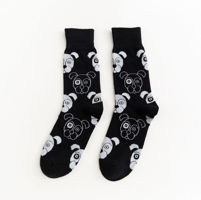 High Qualty Wholesale New Cartoon Cat Dog White & Black Couples Cotton Socks Men