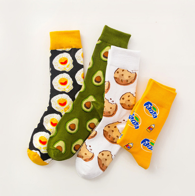 High Qualty Wholesale Cartoon Funny Food Bread Lobster Cotton Couples Socks Men