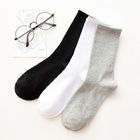 High Qualty Wholesale New Breathable Pure Color White Soft Cotton Socks Men