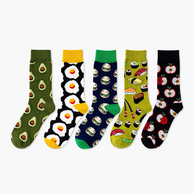 High Qualty New Fashion Character Fish Sea Pattern Soft Cotton Couples Socks Men