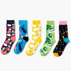 High Qualty New Fashion Character Fish Sea Pattern Soft Cotton Couples Socks Men