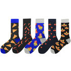 High Qualty New Fashion Food Pizza French Fries Hot Pot Cotton Happy Socks Men