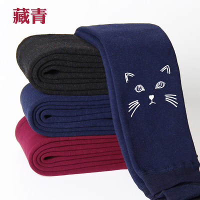 Hot Sale Winter Thick Fleece Warm Children Pants High Quality Fashion Pure Color Fuzzy Warm Soft Kids Leggings