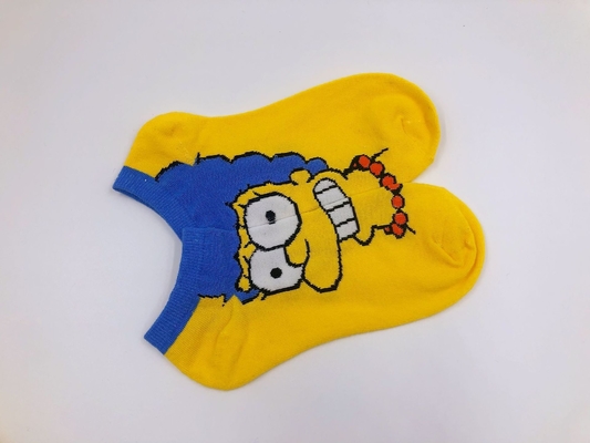 Good Quality In Stock Funny Cute Cartoon Anime Pattern Couples Socks Soft Cotton Ankle Socks