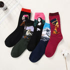 In Stock Hot Sale Happy Socks Man Figure Character Jacquard Sports Sock Breathable Cotton Fashion Crew Man Socks