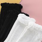 Factory Wholesale Japanese Bubble Mouth Black And White Two-Color Women'S Tube Socks Korean Style
