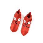 Spring And Summer New Products Pure Cotton Women'S Socks Personality Funny Cartoon Expression Embroidered Boat Socks