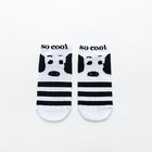 New Product Spring Korean New Fashion Cartoon Dog Cute Girls Socks Cotton Black White Women Ankle Socks