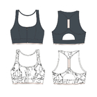 Womens Yoga Activewear Crop Top Ladies Plus Size Sports Bra With Custom Logo Print Wholesale